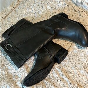 Life Stride Black Knee-High Boots Classic Riding Style